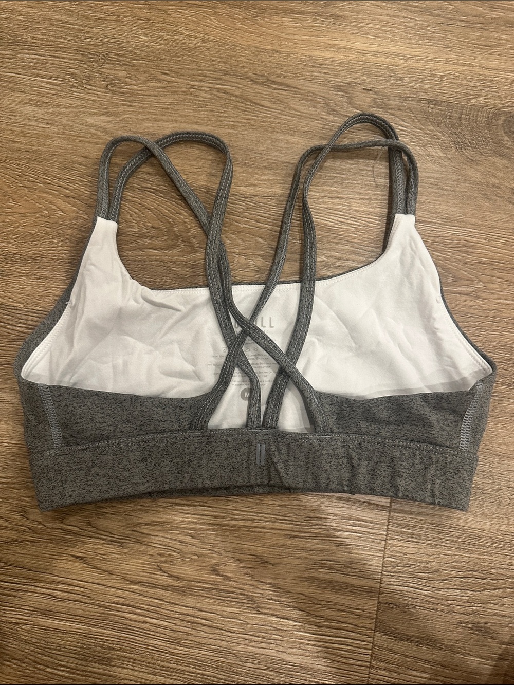 NOBULL Grey Strappy Low-Impact Sports Bra - Picture 2 of 3